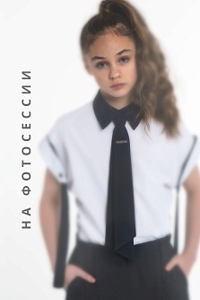 Серый школьный галстук MOORIPOSH, модель 1226