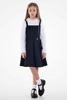 Синий школьный сарафан Mooriposh, модель 0239