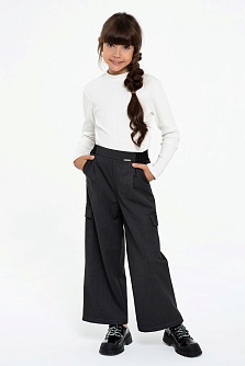 Серые брюки для девочки Mooriposh, модель 0426