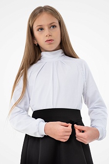 Белая школьная блуза Mooriposh, модель 06148