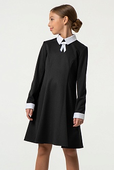 Серое школьное платье Mooriposh, модель 0163