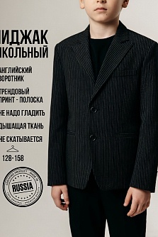 Темно-серый школьный пиджак для мальчика Stillini, модель 53-2845