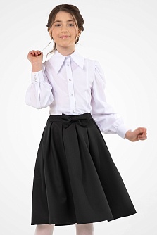 Чёрная школьная юбка Mooriposh, модель 0342