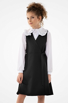 Черный школьный сарафан Mooriposh, модель 0237