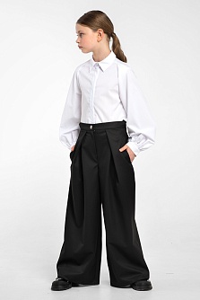 Черные школьные брюки для девочки Mooriposh, модель 0446