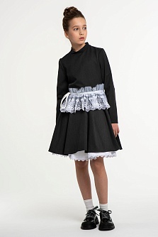 Серое школьное платье Mooriposh, модель 0145/3
