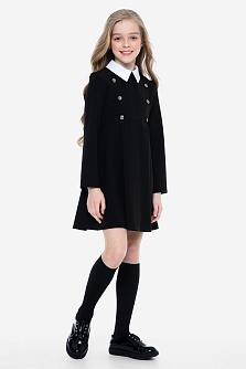 Черное школьное платье Mooriposh, модель 0149/1