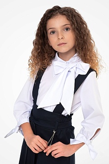 Белая школьная блуза Mooriposh, модель 06134