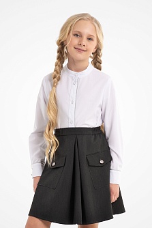 Серая школьная юбка Mooriposh, модель 0346