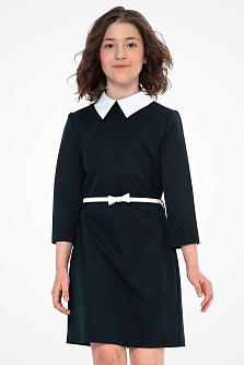 Зеленое школьное платье Mooriposh, модель 0147/1