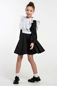 Черное школьное платье Mooriposh, модель 0183