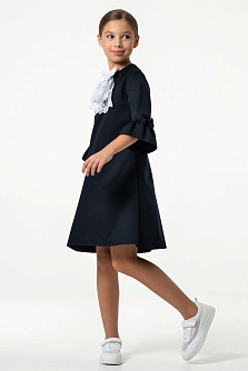 Синее школьное платье Mooriposh, модель 0159