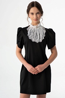 Черное школьное платье Mooriposh, модель 0184