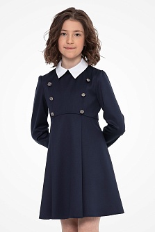 Синее школьное платье Mooriposh, модель 0149/1