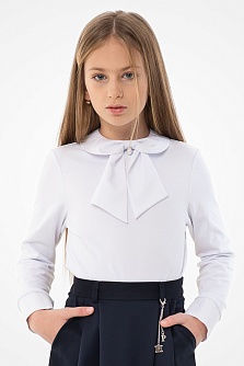 Белая школьная блуза Mooriposh, модель 06156