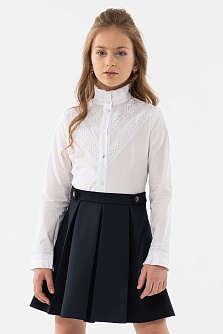 Синяя школьная юбка Mooriposh, модель 0344