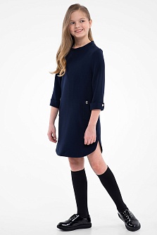 Синее школьное платье Mooriposh, модель 0155
