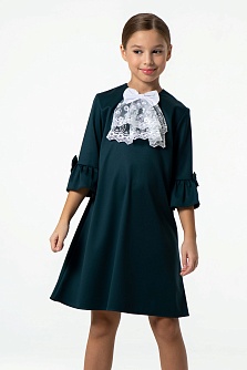 Зелёное школьное платье Mooriposh, модель 0159