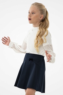 Синяя школьная юбка Mooriposh, модель 0331/3