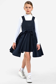Синий школьный сарафан Mooriposh, модель 0249