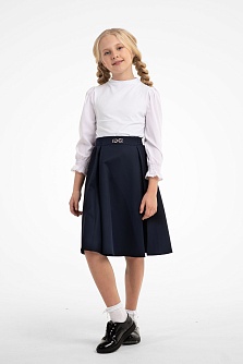 Синяя школьная юбка Mooriposh, модель 0348