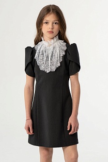 Серое школьное платье Mooriposh, модель 0184